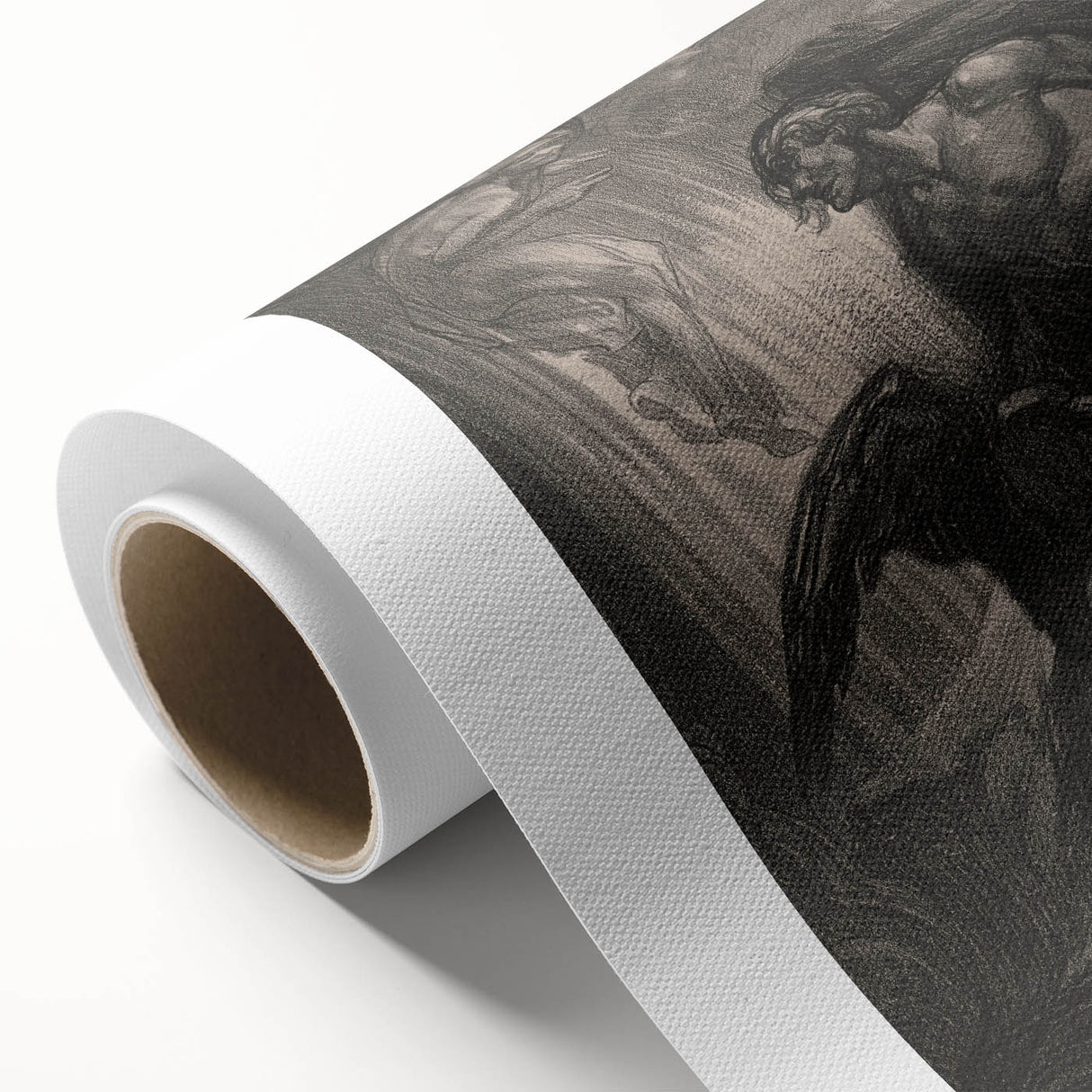 Dark Gothic Mythology Art - Vintage Fallen Angel Gothic Wall Print