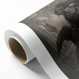 Dark Gothic Mythology Art - Vintage Fallen Angel Gothic Wall Print