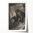 Dark Gothic Mythology Art - Vintage Fallen Angel Gothic Wall Print