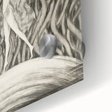 Vintage Gothic Canvas – Elegant Female Silhouette Gothic Wall Art