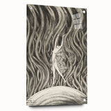 Vintage Gothic Canvas – Elegant Female Silhouette Gothic Wall Art