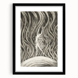 Vintage Gothic Canvas – Elegant Female Silhouette Gothic Wall Art