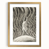 Vintage Gothic Canvas – Elegant Female Silhouette Gothic Wall Art