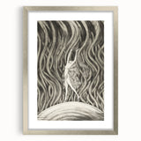 Vintage Gothic Canvas – Elegant Female Silhouette Gothic Wall Art