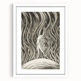 Vintage Gothic Canvas – Elegant Female Silhouette Gothic Wall Art