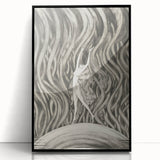 Vintage Gothic Canvas – Elegant Female Silhouette Gothic Wall Art