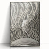 Vintage Gothic Canvas – Elegant Female Silhouette Gothic Wall Art