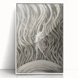 Vintage Gothic Canvas – Elegant Female Silhouette Gothic Wall Art