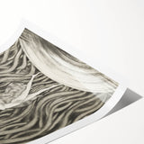 Vintage Gothic Canvas – Elegant Female Silhouette Gothic Wall Art