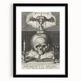 Medieval Memento Mori Gothic Canvas – Vintage Skull Gothic Wall Art