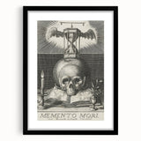 Medieval Memento Mori Gothic Canvas – Vintage Skull Gothic Wall Art