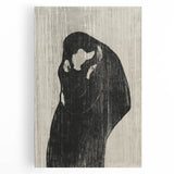Gothic Embrace Wall Art – Elegant and Moody Dark Decor Canvas Print