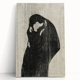 Gothic Embrace Wall Art – Elegant and Moody Dark Decor Canvas Print