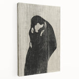 Gothic Embrace Wall Art – Elegant and Moody Dark Decor Canvas Print