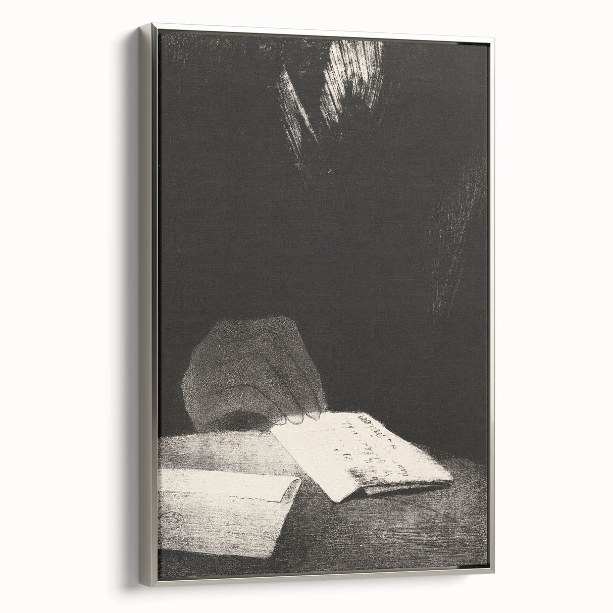 Gothic Wall Art | Mysterious Hand and Letter | Dark Gothic Decor Print