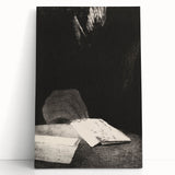 Gothic Wall Art | Mysterious Hand and Letter | Dark Gothic Decor Print