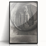 Dark Medieval Archer Canvas – Mysterious Gothic Art for Home Decor