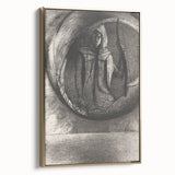 Dark Medieval Archer Canvas – Mysterious Gothic Art for Home Decor