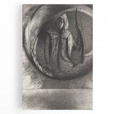 Dark Medieval Archer Canvas – Mysterious Gothic Art for Home Decor