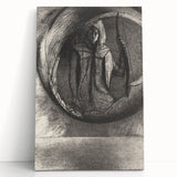 Dark Medieval Archer Canvas – Mysterious Gothic Art for Home Decor