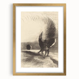 Gothic Angelic Embrace – Dark and Moody Gothic Canvas Print