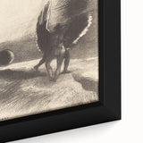 Gothic Angelic Embrace – Dark and Moody Gothic Canvas Print