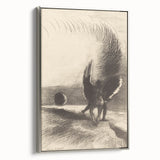 Gothic Angelic Embrace – Dark and Moody Gothic Canvas Print