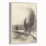 Gothic Angelic Embrace – Dark and Moody Gothic Canvas Print