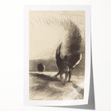 Gothic Angelic Embrace – Dark and Moody Gothic Canvas Print