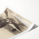 Gothic Angelic Embrace – Dark and Moody Gothic Canvas Print