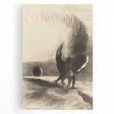 Gothic Angelic Embrace – Dark and Moody Gothic Canvas Print