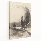 Gothic Angelic Embrace – Dark and Moody Gothic Canvas Print