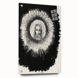 Gothic Halo Portrait – Dark and Mystical Gothic Wall Art Canvas Print