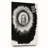 Gothic Halo Portrait – Dark and Mystical Gothic Wall Art Canvas Print