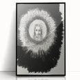 Gothic Halo Portrait – Dark and Mystical Gothic Wall Art Canvas Print