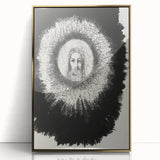 Gothic Halo Portrait – Dark and Mystical Gothic Wall Art Canvas Print