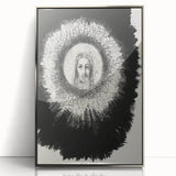 Gothic Halo Portrait – Dark and Mystical Gothic Wall Art Canvas Print