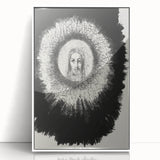 Gothic Halo Portrait – Dark and Mystical Gothic Wall Art Canvas Print