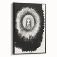 Gothic Halo Portrait – Dark and Mystical Gothic Wall Art Canvas Print