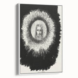 Gothic Halo Portrait – Dark and Mystical Gothic Wall Art Canvas Print