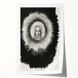 Gothic Halo Portrait – Dark and Mystical Gothic Wall Art Canvas Print