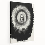 Gothic Halo Portrait – Dark and Mystical Gothic Wall Art Canvas Print