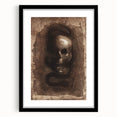 Gothic Skull and Serpent – Dark and Mysterious Gothic Canvas Print