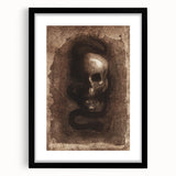 Gothic Skull and Serpent – Dark and Mysterious Gothic Canvas Print