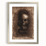 Gothic Skull and Serpent – Dark and Mysterious Gothic Canvas Print