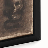 Gothic Skull and Serpent – Dark and Mysterious Gothic Canvas Print