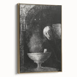 Gothic Mystic Portrait – Dark and Mysterious Gothic Canvas Print
