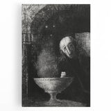Gothic Mystic Portrait – Dark and Mysterious Gothic Canvas Print