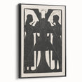 Gothic Angelic Figures – Dark Medieval Gothic Wall Art Canvas Print