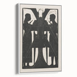 Gothic Angelic Figures – Dark Medieval Gothic Wall Art Canvas Print